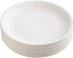 AJM Packaging Corporation - Uncoated Paper Plates, 6" - White - Americas Industrial Supply