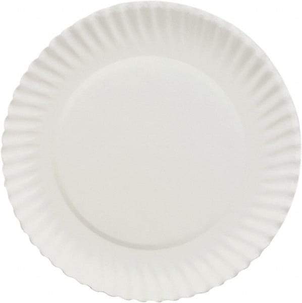 AJM Packaging Corporation - Paper Plates, 6" - White - Americas Industrial Supply