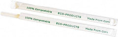 ECO PRODUCTS - Compostable Straws, 7 3/4", Corn Plastic, Clear - Use with Beverages - Americas Industrial Supply