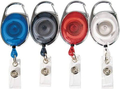 ADVANTUS - 30 Inch Long, Retractable ID Holder Strap - Assorted Colors, 20 Pack - Americas Industrial Supply