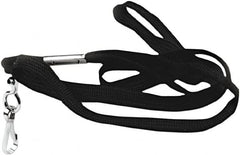 ADVANTUS - 36 Inch Long x Cotton, Nylon Lanyard - Black - Americas Industrial Supply
