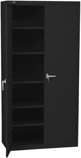 Hon - 5 Shelf Locking Storage Cabinet - Steel, 36" Wide x 18" Deep x 71" High - Americas Industrial Supply