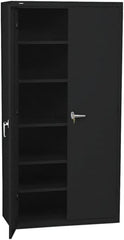 Hon - 5 Shelf Locking Storage Cabinet - Steel, 36" Wide x 18" Deep x 71" High - Americas Industrial Supply