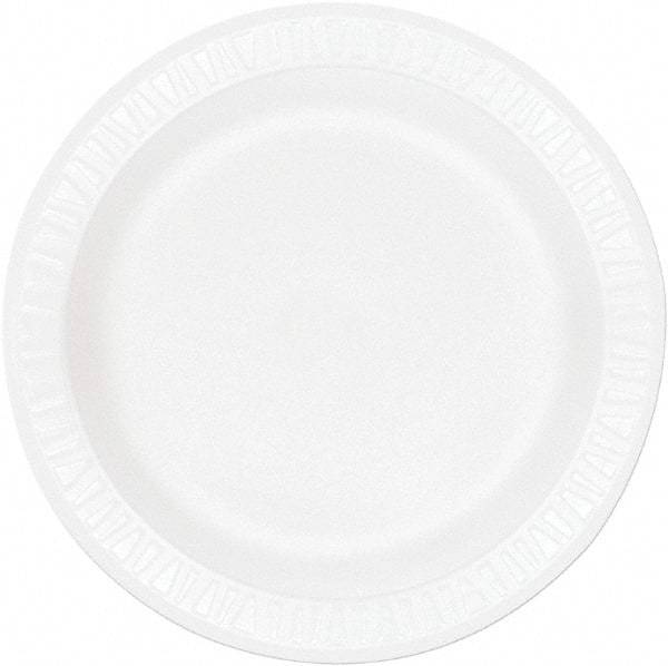 DART - Dart Concorde Foam Plates, 9" - White - Americas Industrial Supply