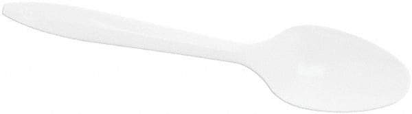 DART - Dart Style Setter Mediumweight Plastic Teaspoons - White - Americas Industrial Supply