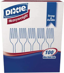 Dixie - Dixie Heavyweight Plastic Forks - White - Americas Industrial Supply