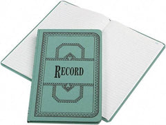 Boorum & Pease - 150 Sheet, 12-1/8 x 7-5/8", Record Rule Record/Account Book - Blue - Americas Industrial Supply