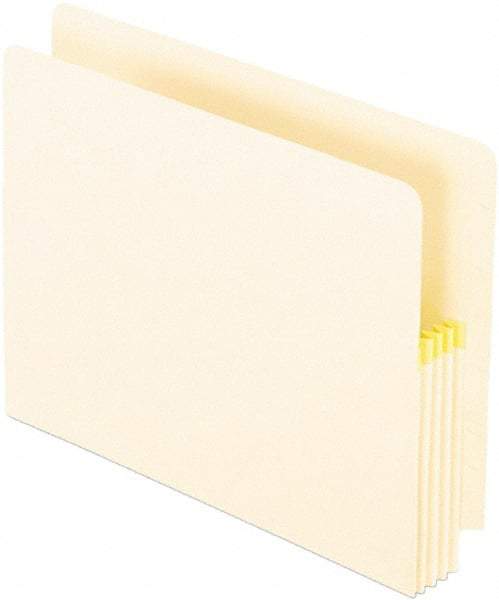 Pendaflex - 8-1/2 x 11", Letter Size, Manila, File Jackets/Sleeves/Wallets with Expanding Convertible End/Top Tab - 11 Point Stock, Straight Tab Cut Location - Americas Industrial Supply