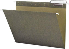 Samsill - 8-1/2 x 11", Letter Size, Standard Green, Expanding Hanging File Holder - 11 Point Stock, 1/3 Tab Cut Location - Americas Industrial Supply