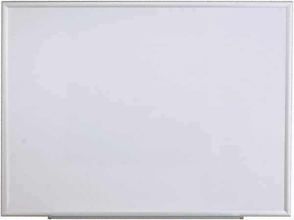 UNIVERSAL - 36" High x 48" Wide Erasable Melamine Marker Boards - Aluminum Frame, 49.6" Deep, Includes Mounting Kit - Americas Industrial Supply