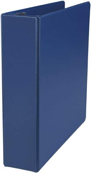 UNIVERSAL - 2" Sheet Capacity, 11 x 8-1/2", Non-View Ring Binder - Suede Finish Vinyl, Royal Blue - Americas Industrial Supply