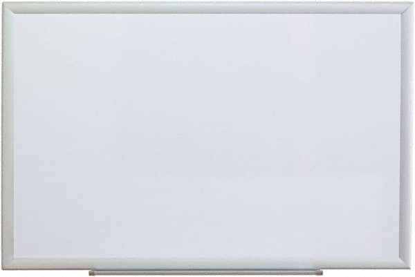 UNIVERSAL - 24" High x 36" Wide Erasable Melamine Marker Boards - Aluminum Frame, 38.2" Deep, Includes Mounting Kit - Americas Industrial Supply