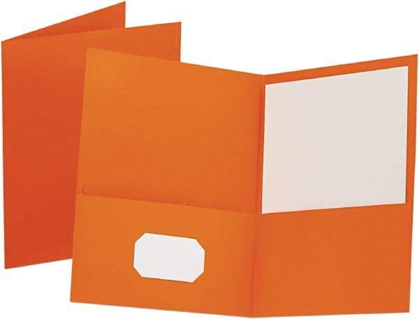 OXFORD - 8-1/2 x 11", Letter Size, Assorted Colors, Pocket Folders - 11 Point Stock - Americas Industrial Supply