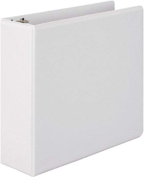 Wilson Jones - 3" Sheet Capacity, 11 x 8-1/2", View Ring Binder - Vinyl, White - Americas Industrial Supply