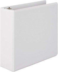 Wilson Jones - 3" Sheet Capacity, 11 x 8-1/2", View Ring Binder - Vinyl, White - Americas Industrial Supply