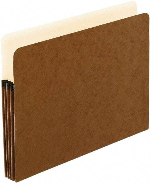 Pendaflex - 8-1/2 x 11", Letter Size, Red, Expandable File Folders with Top Tab Pocket - 11 Point Stock - Americas Industrial Supply