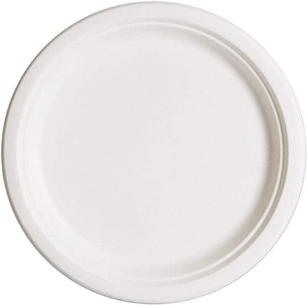 ECO PRODUCTS - Eco-Products Compostable Sugarcane Dinnerware, 10" Plate - White - Americas Industrial Supply