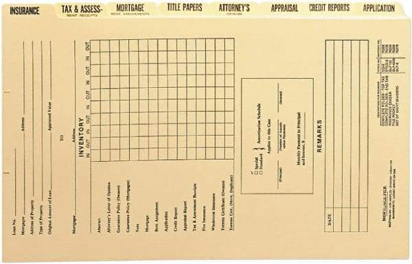 Samsill - 14 x 8 1/2" Classification Folders-Top Tab Fastener - Manila - Americas Industrial Supply