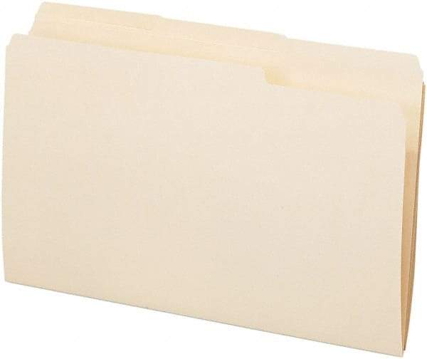 Pendaflex - 8-1/2 x 14", Legal, Manila, File Folders with Top Tab - 11 Point Stock, 1/3 Tab Cut Location - Americas Industrial Supply