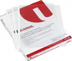 UNIVERSAL - 50 Piece Clear Sheet Protectors-Ring Binder - 11" High x 8-1/2" Wide - Americas Industrial Supply