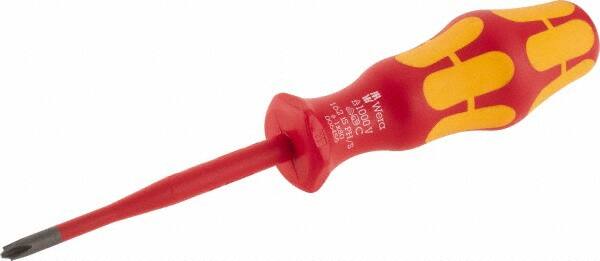 Wera - #1, 7-1/4" OAL, Insulated Phillips Screwdriver - Americas Industrial Supply