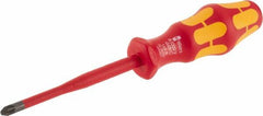 Wera - #2, 8-1/2" OAL, Insulated Phillips Screwdriver - Americas Industrial Supply