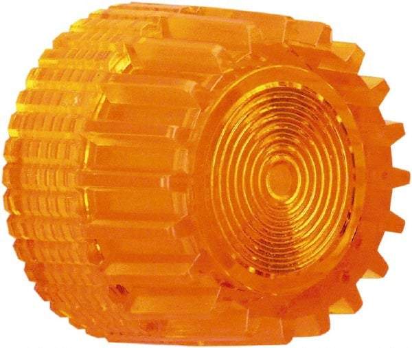 Schneider Electric - Pushbutton Switch Cap - Amber, Round Button, Illuminated - Americas Industrial Supply