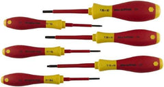 Wiha - 6 Piece T8 to T25 Ergonomic Handle Torx Driver Set - T-8, T-9, T-10, T-15, T-20, T-25 - Americas Industrial Supply