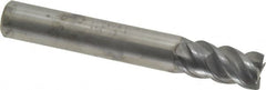 Seco - 1/2", 4 Flute, Single End, Solid Carbide, Corner Chamfer End Mill - 3-1/2" OAL, 48° Helix, Right Hand Flute, 1" LOC, Right Hand Cut - Americas Industrial Supply