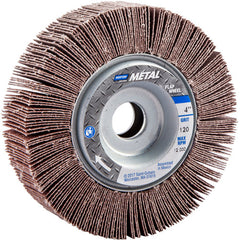 4″ × 1″ × 5/8″ Metalite R265 Flap Wheel 120 Grit Aluminum Oxide - Americas Industrial Supply