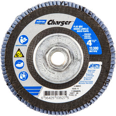 ‎4-1/2″ × 1/4″ × 5/8″ Jumbo Charger R822 Flap Disc Type 27 Jumbo 40 Grit - Americas Industrial Supply