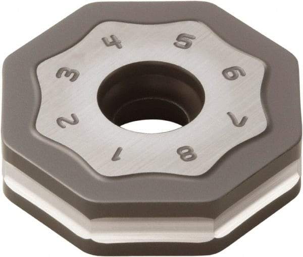 Seco - ONMU090520 MD16 Grade MK1500 Carbide Milling Insert - TiCN/Al2O3 Finish, 0.228" Thick, 0.866" Inscribed Circle - Americas Industrial Supply