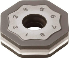 Seco - ONMU090520 MD16 Grade MK1500 Carbide Milling Insert - TiCN/Al2O3 Finish, 0.228" Thick, 0.866" Inscribed Circle - Americas Industrial Supply