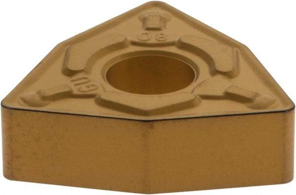 Sumitomo - WNMG432 EGU AC820P Grade Carbide Turning Insert - Al2O3 Coated, 80° Trigon, 1/2" Inscr Circle, 3/16" Thick, 0° Relief Angle, 1/32" Cnr Rad - Americas Industrial Supply
