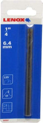 Lenox - 1/4" Pin Diam, 4" Long Carbide-Tipped Pilot Drill - 9/16 to 1-3/16" Tool Diam Compatibility, Compatible with Hole Cutters - Americas Industrial Supply