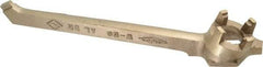 Ampco - 12" Long Aluminum Bronze Drum Plug Wrench - For Use with 3/4" and 2" Bungs, Nonsparking - Americas Industrial Supply