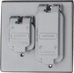 Thomas & Betts - Aluminum Electrical Box GFCI Receptacle Cover - Americas Industrial Supply