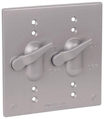 Thomas & Betts - Electrical Outlet Box Aluminum Switch Cover - Includes Gasket & Screw - Americas Industrial Supply