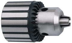 Accupro - 3/8-24, 1/32 to 1/4" Capacity, Threaded Mount Drill Chuck - Keyed, 37mm Sleeve Diam, 51mm Open Length - Exact Industrial Supply