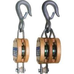 Campbell - Blocks & Pulleys Type: Shell Block Rope Type: Fibrous - Americas Industrial Supply