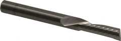 Onsrud - 1/4" Cutting Diam x 3/4" Length of Cut, 1 Flute, Downcut Spiral Router Bit - Uncoated, Right Hand Cut, Solid Carbide, 2-1/2" OAL x 1/4" Shank Diam, Single Edge, 22° Helix Angle - Americas Industrial Supply