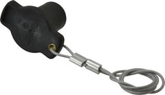 Leviton - 3R NEMA Rated, Male, Black Single Pole Protective Cap - For Use with Female Plug, CSA Certified, UL Listed - Americas Industrial Supply