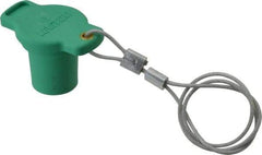 Leviton - 3R NEMA Rated, Male, Green Single Pole Protective Cap - For Use with Female Plug, CSA Certified, UL Listed - Americas Industrial Supply