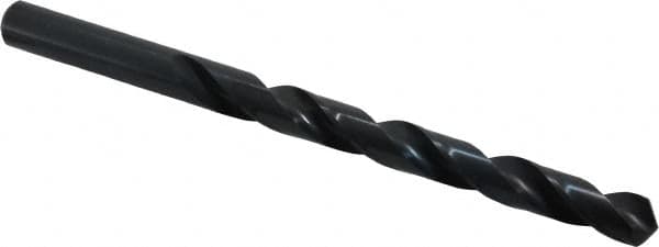 Cleveland - Letter Q 118° High Speed Steel Jobber Drill - Oxide Finish, Right Hand Cut, Spiral Flute, Straight Shank, 4-3/4" OAL, Standard Point - Americas Industrial Supply