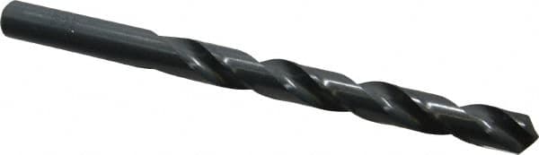 Cleveland - Letter T 118° High Speed Steel Jobber Drill - Oxide Finish, Right Hand Cut, Spiral Flute, Straight Shank, 4-7/8" OAL, Standard Point - Americas Industrial Supply