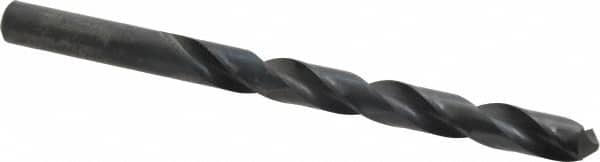 Cleveland - Letter U 118° High Speed Steel Jobber Drill - Oxide Finish, Right Hand Cut, Spiral Flute, Straight Shank, 5" OAL, Standard Point - Americas Industrial Supply