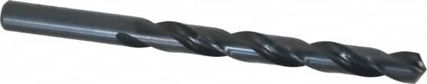 Cleveland - Letter V 118° High Speed Steel Jobber Drill - Oxide Finish, Right Hand Cut, Spiral Flute, Straight Shank, 5" OAL, Standard Point - Americas Industrial Supply