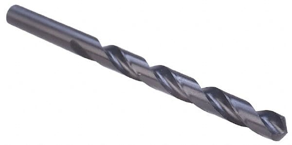 Interstate - 8.3mm 118° High Speed Steel Jobber Drill - Oxide Finish, Right Hand Cut, Spiral Flute, Straight Shank, 4-39/64" OAL, Standard Point - Americas Industrial Supply