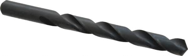 Cleveland - 15/32" 118° High Speed Steel Jobber Drill - Oxide Finish, Right Hand Cut, Spiral Flute, Straight Shank, 5-3/4" OAL, Standard Point - Americas Industrial Supply