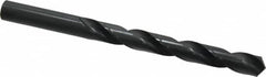 Cleveland - 17/32" 118° High Speed Steel Jobber Drill - Oxide Finish, Right Hand Cut, Spiral Flute, Straight Shank, 6-5/8" OAL, Standard Point - Americas Industrial Supply